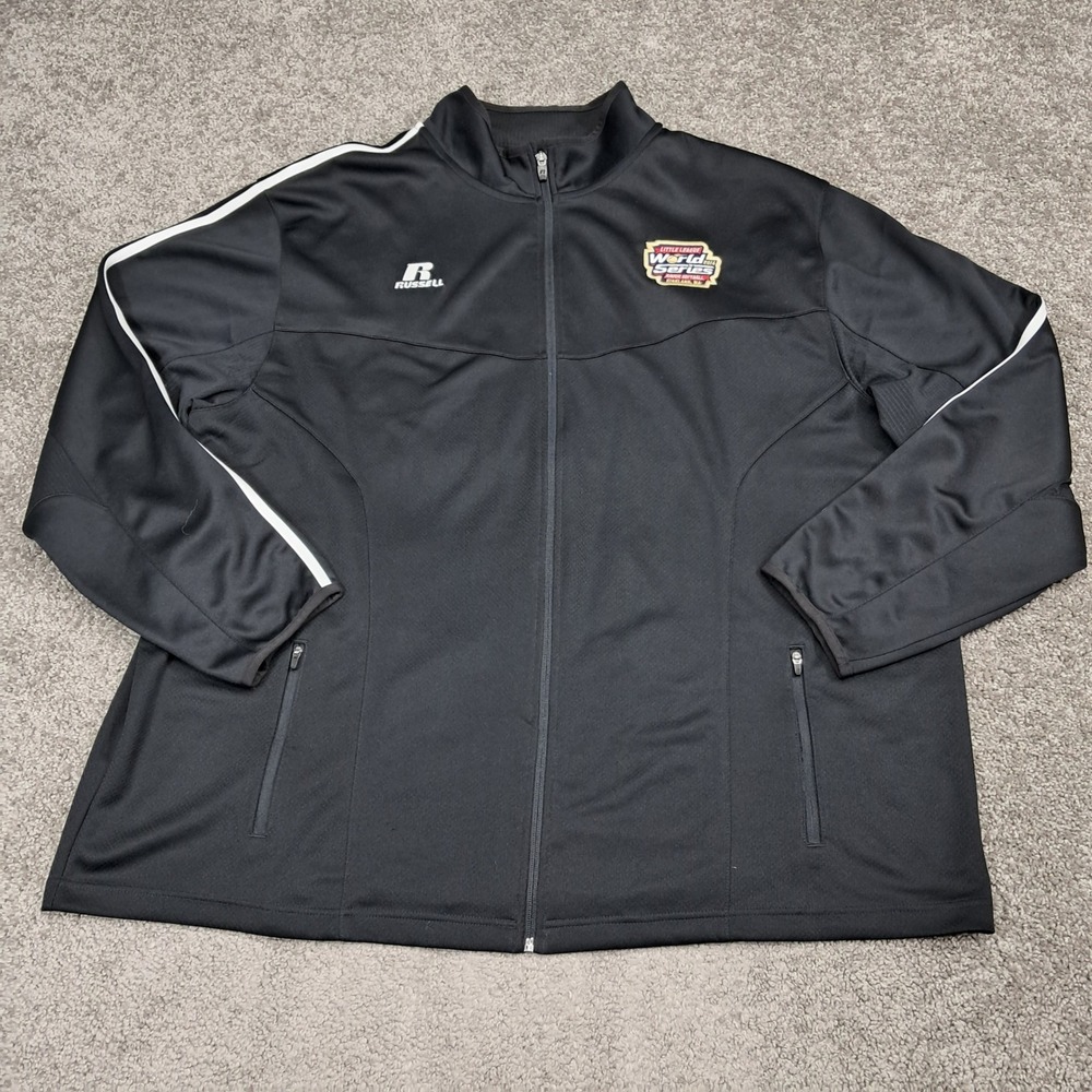 Russell Athletic Mens XXL Black Little League World Series Track Jacket S61QLMK
